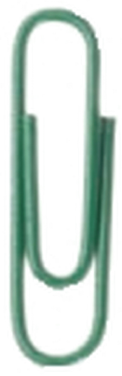 Alco 259-18 Briefklammern - Metall, kunststoffüberzogen, 26 mm, grün, 1000 Stück