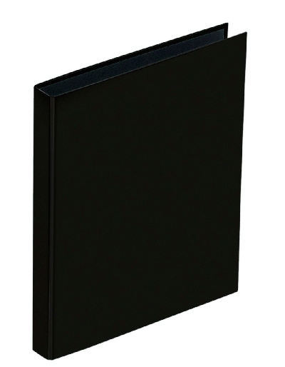 Pagna® Ringbuch Basic Colours - A4, 4-Ring, Ring-Ø 75mm, schwarz