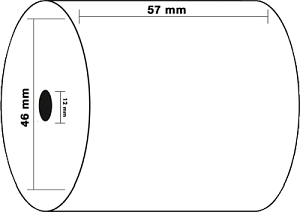 Exacompta Thermorollen 40905E weiß VE5