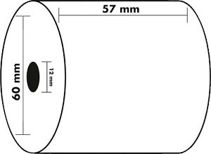 Exacompta Thermorollen 40347E weiß VE10