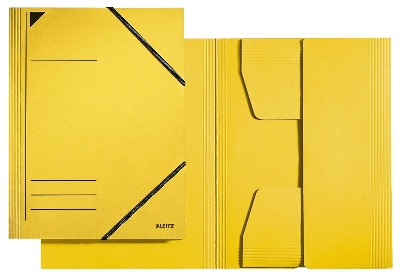 Leitz 39819 Eckspannermappe - A4, 750 Blatt, Pendarec-Karton (RC), gelb