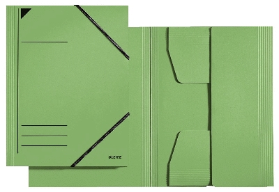 Leitz 39819 Eckspannermappe - A4, 750 Blatt, Pendarec-Karton (RC), grün