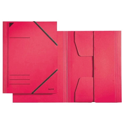 Leitz 39819 Eckspannermappe - A4, 750 Blatt, Pendarec-Karton (RC), rot
