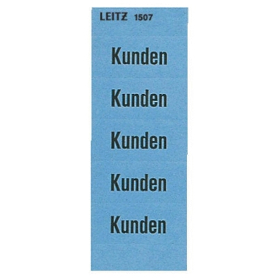 Leitz 1507-00-00 1507 Inhaltsschild Kunden, selbstklebend, 100 Stück, blau