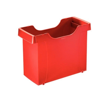 Leitz 1908 Hängemappenbox Uni-Box Plus, für Hängemappen A4, Polystyrol, rot