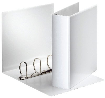 Esselte Ringbuch Präsentation, mit Taschen, A4, PP, 4 Ringe, 60 mm, weiß