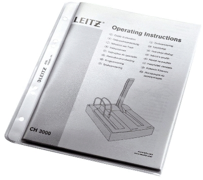 Leitz 4705 Prospekthülle Premium, A5, PP, genarbt, dokumentenecht, farblos VE10