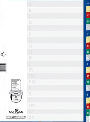 DURABLE Register A-Z 6755-27