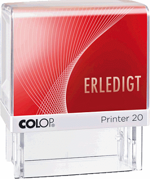 Colop Textstempel 100670 erledigt rot