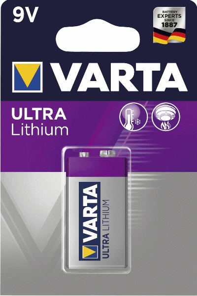 Varta Batterien Ultra Lithium - E-Block, 9 V