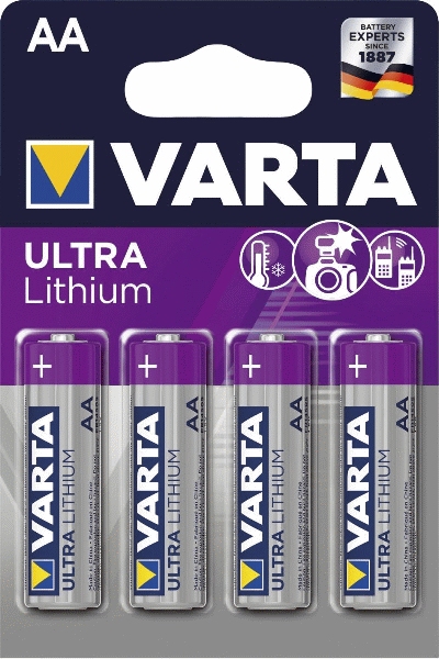 Varta Batterien Ultra Lithium - Mignon/AA, 1,5 V