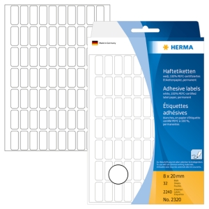 Vielzwecketiketten weiß 8x70 mm Papier matt 7740 St.