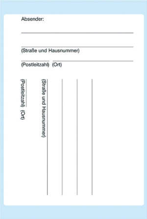 Textetiketten Paketadressen 80x110 mm 8 St.