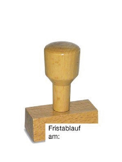 Vorgangsstempel - Fristablauf am: