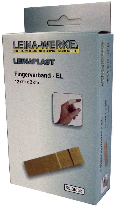 Leina-Werke Fingerverband - 50 Stück lose, 12 cm x 2 cm elastisch
