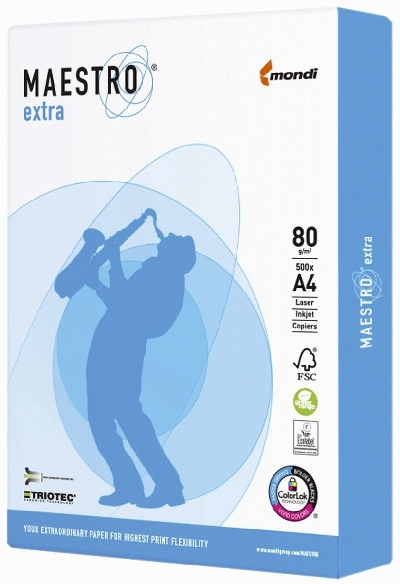 MAESTRO EXTRA - A4, 80 g/qm, weiß, 500 Blatt