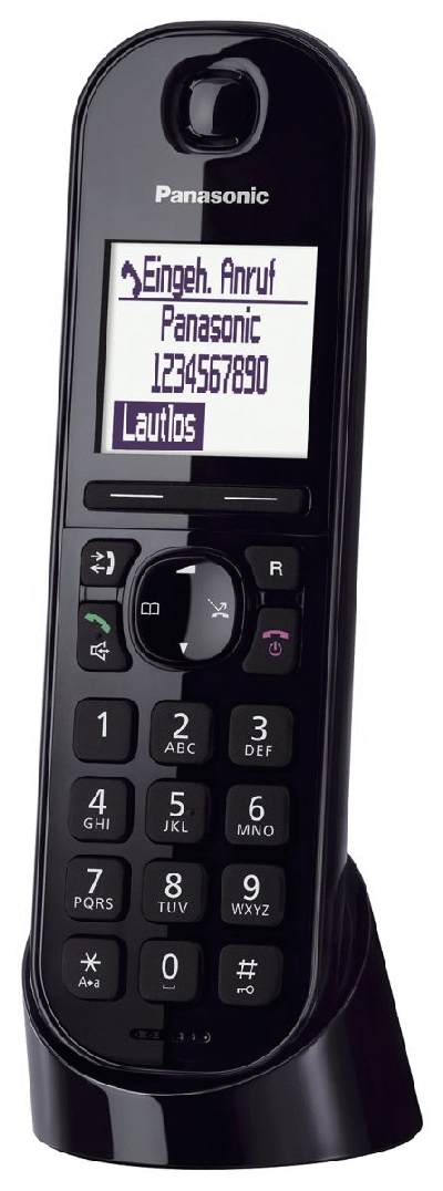 Panasonic Telefon KX-TGQ200GB - schnurloses, schwarz