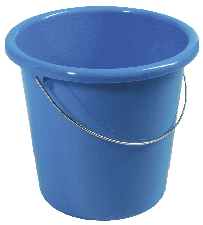 Eimer 1107282 Plastik, rund, 10 Liter, blau