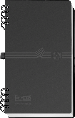 Veloflex® Telefonspiralbuch - A7, schwarz