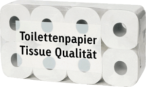 Toilettenpapier 3-lagig hochweiss Großpackung