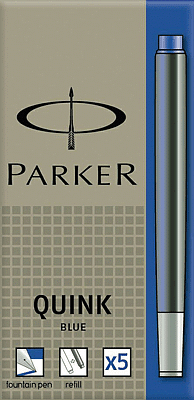 Parker 1950383 Tintenpatrone Quink königsblau VE5