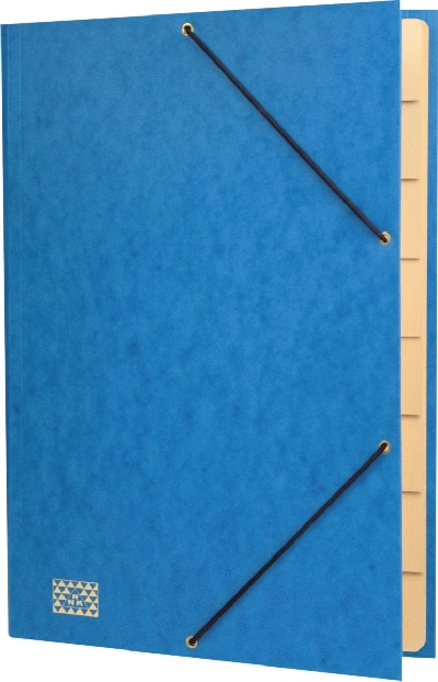RNK Verlag Konferenz- und Ordnungsmappe - 9 Fächer, A4, Karton, blau