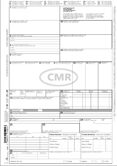 RNK Verlag CMR-Frachtbrief  2100 VE50