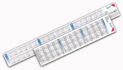 Läufer Schreibunterlagen Ersatzkalender für 3 Jahre, 39 x 9 cm, weiß