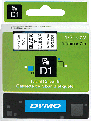 Dymo D1 Schriftband 12mm