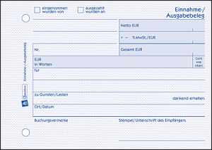 Zweckform Ein/Ausg.Beleg