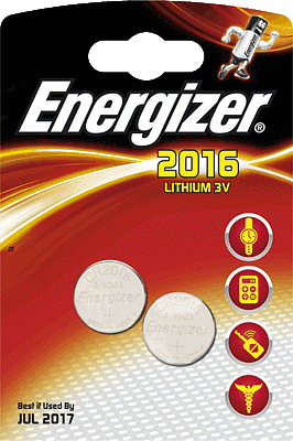 Energizer Knopfzellen 2016