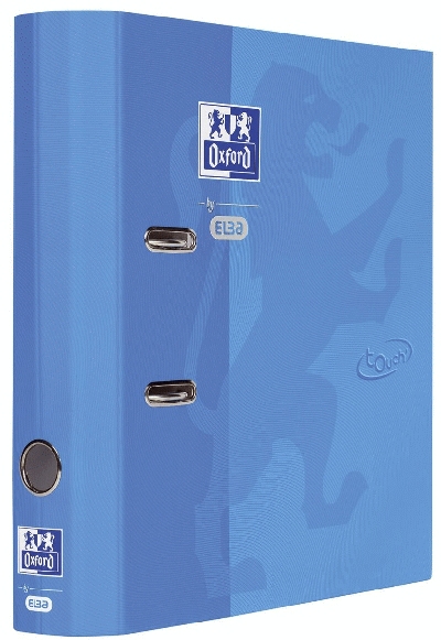 Oxford Ordner Soft Touch - runder Rücken, A4, 8 cm, meerblau