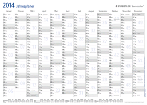 STAEDTLER® 641 YP-1DE25 Jahresplaner Lumocolor - 84 x 60 cm, inkl. Folienstift