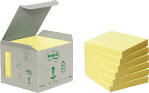 Post-it 6541B Haftnotizen Recycling gelb VE6