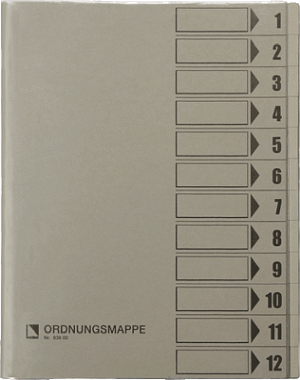 bene Ordnungsmappe 83800 grau