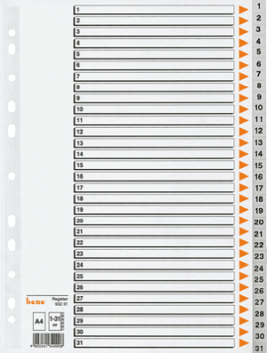bene Register 1-31