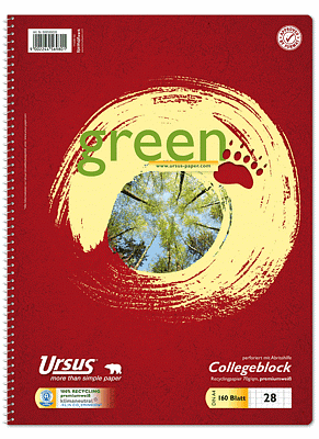 URSUS Green Collegeblock