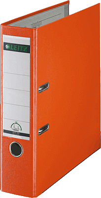 LEITZ 1010-50-45 Ordner A4 PP 80mm orange