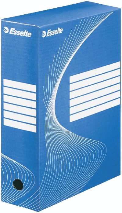 Esselte Archiv-Schachtel - DIN A4, Rückenbreite 190 cm, blau