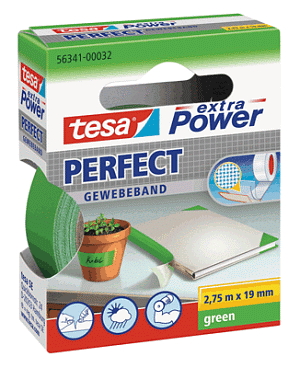 Tesa Gewebeband 563419-37 7,75mx199mm grün
