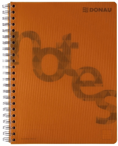 DONAU Collegeblock PP Cover - A4, kariert, orange