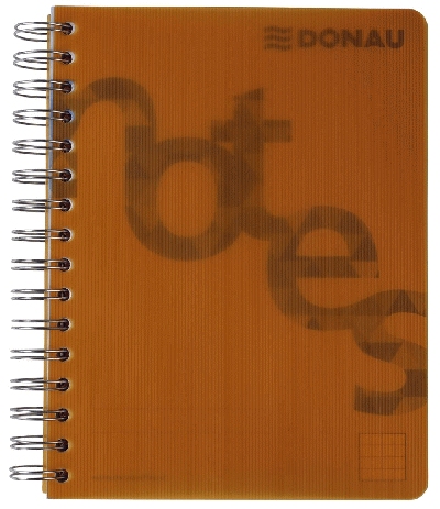 DONAU Collegeblock PP Cover - A5, kariert, orange