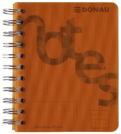 DONAU Collegeblock PP Cover - A6, kariert, orange