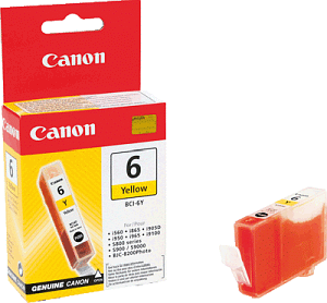 Canon Tintenpatrone BCI6EY 4708A002 gelb