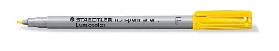 Staedtler® Feinschreiber Lumocolor® Universalstift non-permanent, F, gelb,