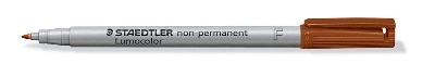 Staedtler® Feinschreiber Lumocolor® Universalstift non-permanent, F, braun