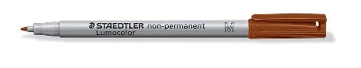 Staedtler® Feinschreiber Universalstift Lumocolor® non-permanent, M, braun