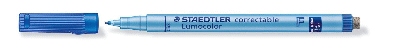 Staedtler® Folienstift Lumocolor® correctable, blau, 0,6 mm