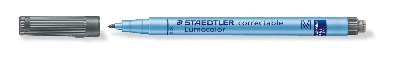 Staedtler® Folienstift Lumocolor® correctable, schwarz, 1,0, M