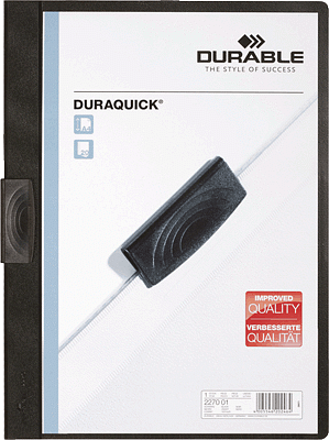 DURABLE 7770-019 Klemmmappe A4 PP schwarz